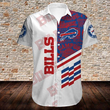 将图片加载到图库查看器，Buffalo Bills Button Up Tee Shirt
