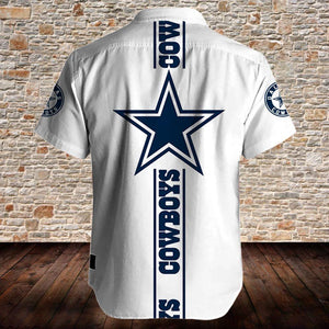 Dallas Cowboys Button Up Tee Shirt