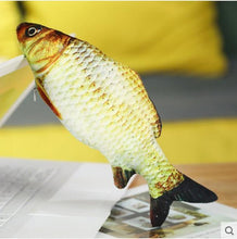 将图片加载到图库查看器，Tiktok pet toy for amusing cats electric fish imitation fish fluttering fish plush toy tail fish
