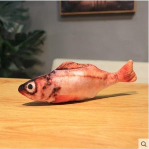 Tiktok pet toy for amusing cats electric fish imitation fish fluttering fish plush toy tail fish